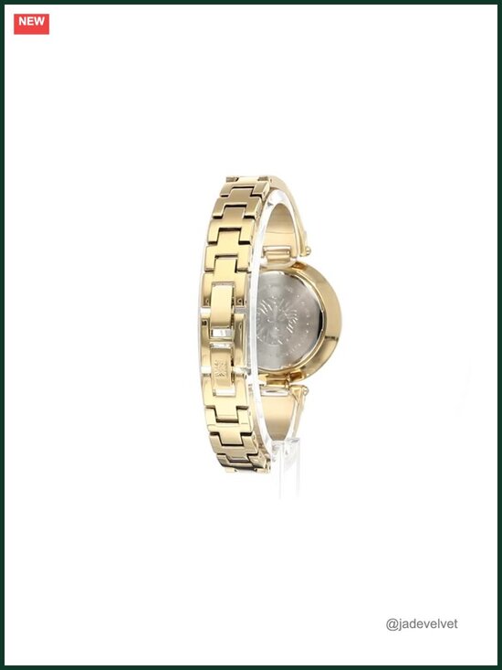 Genuine Diamond Pink Mother of Pearl Dial Bangle Watch